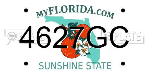 4627GC Florida License Plate