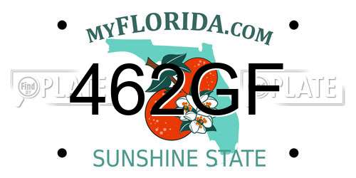 462GF Florida License Plate