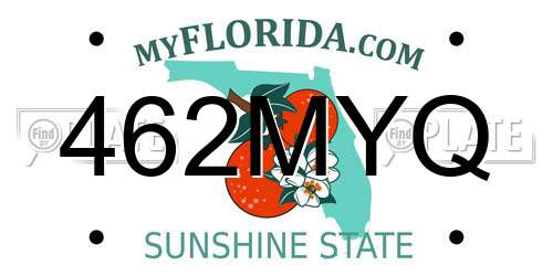 462MYQ Florida License Plate