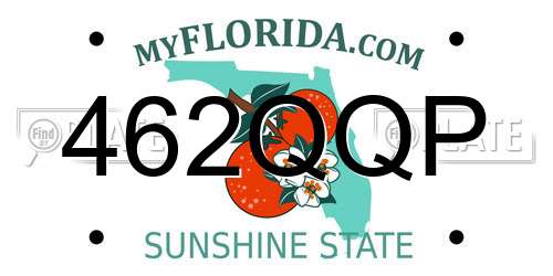 462QQP Florida License Plate