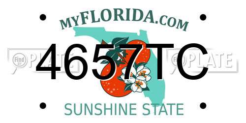 4657TC Florida License Plate
