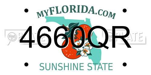 4660QR Florida License Plate