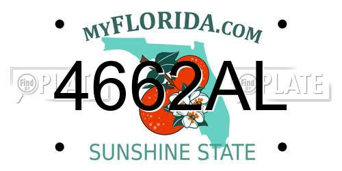 4662AL Florida License Plate