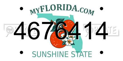 4676414 Florida License Plate