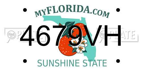 4679VH Florida License Plate