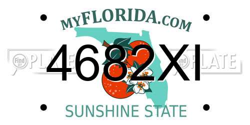 4682XI Florida License Plate