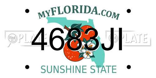 4683JI Florida License Plate