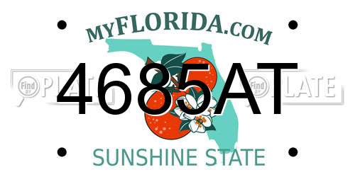 4685AT Florida License Plate