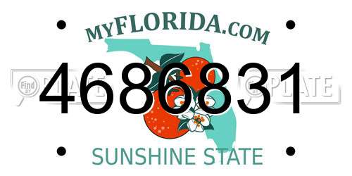 4686831 Florida License Plate