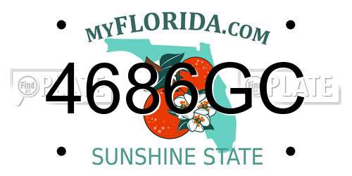 4686GC Florida License Plate