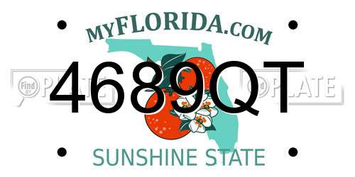 4689QT Florida License Plate