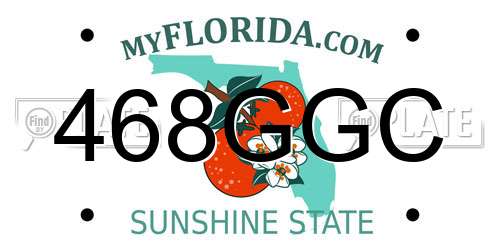 468GGC Florida License Plate