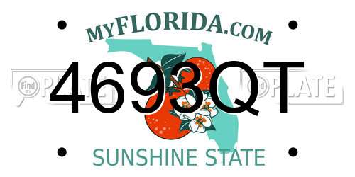 4693QT Florida License Plate