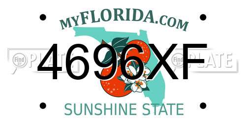 4696XF Florida License Plate