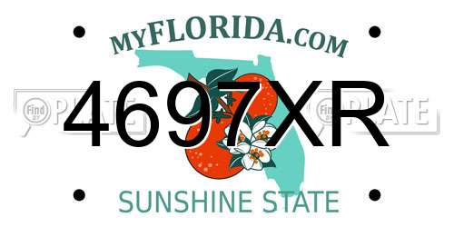 4697XR Florida License Plate
