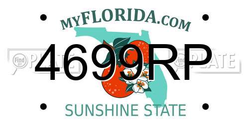 4699RP Florida License Plate
