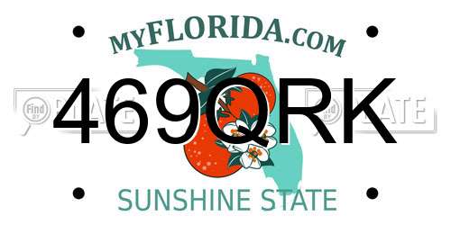 469QRK Florida License Plate