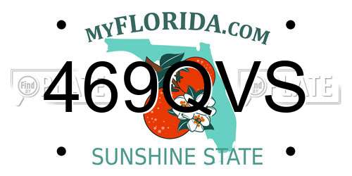 469QVS Florida License Plate