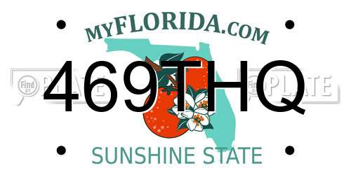 469THQ Florida License Plate