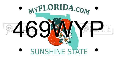 469WYP Florida License Plate