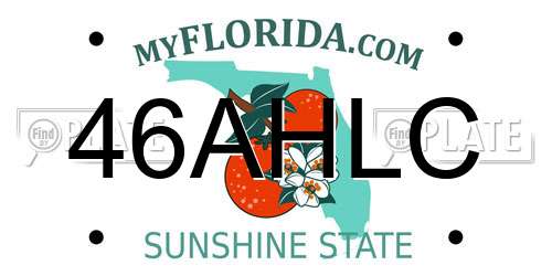 46AHLC Florida License Plate