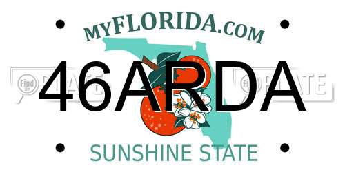 46ARDA Florida License Plate