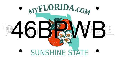 46BPWB Florida License Plate