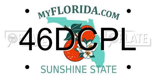 46DCPL Florida License Plate
