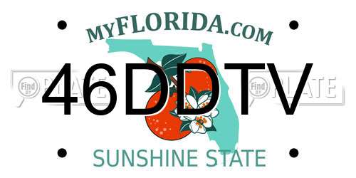46DDTV Florida License Plate