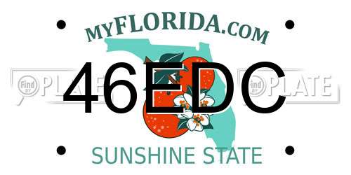 46EDC Florida License Plate