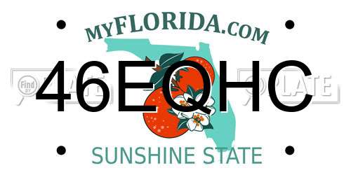 46EQHC Florida License Plate