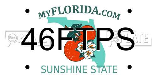 46FTPS Florida License Plate