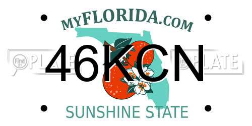 46KCN Florida License Plate