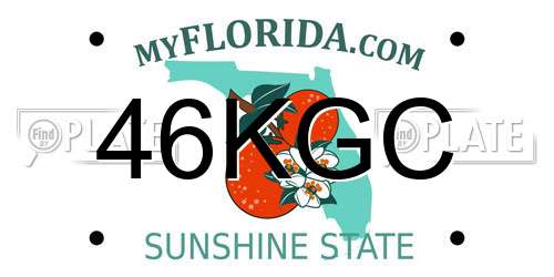 46KGC Florida License Plate
