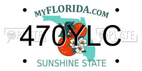 470YLC Florida License Plate