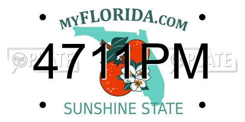 4711PM Florida License Plate