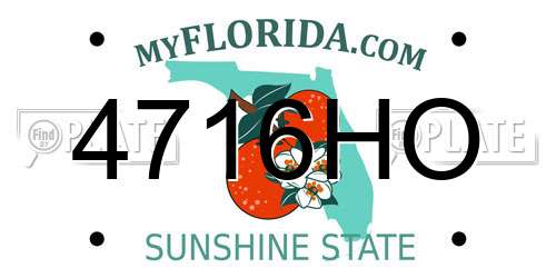 4716HO Florida License Plate