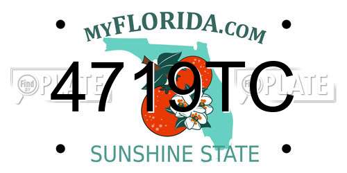 4719TC Florida License Plate