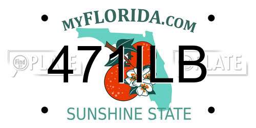 471ILB Florida License Plate