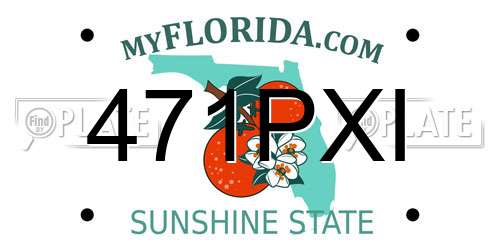 471PXI Florida License Plate