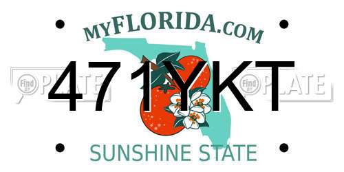471YKT Florida License Plate