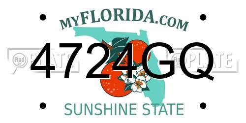 4724GQ Florida License Plate