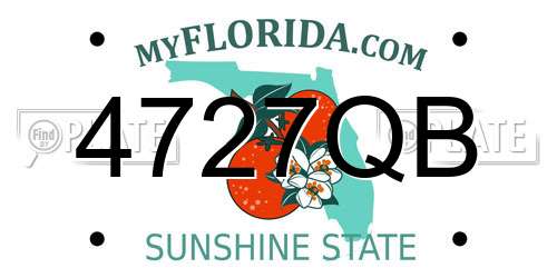 4727QB Florida License Plate