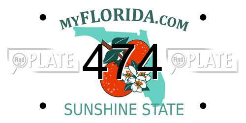 474 Florida License Plate
