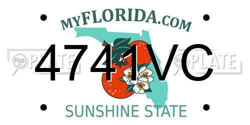 4741VC Florida License Plate
