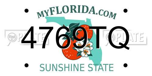 4769TQ Florida License Plate