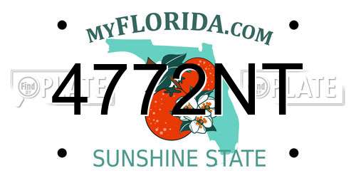 4772NT Florida License Plate