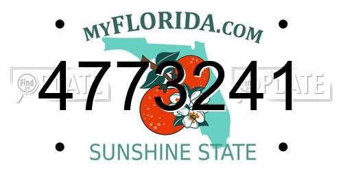 4773241 Florida License Plate