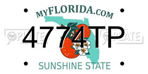 4774TP Florida License Plate
