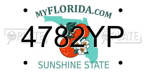 4782YP Florida License Plate